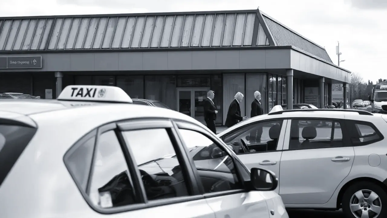 The building and ground relevant to Altrincham private hire service in Manchester